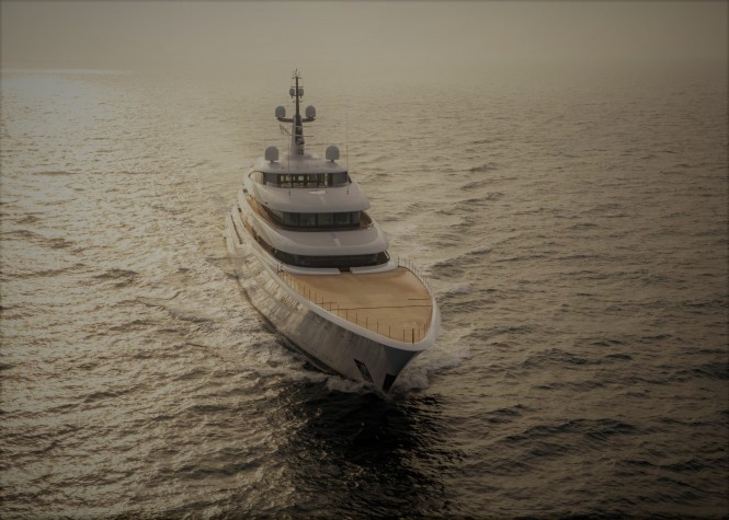Superyacht Vertigo during her sea trials - copyright feadship 