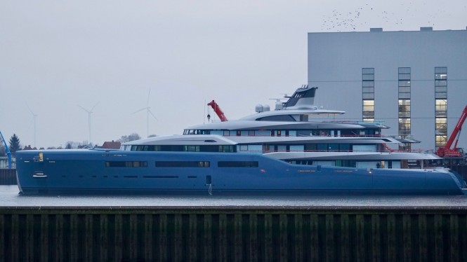 98m motor yacht Aviva profile as launched on 9 jan 2017