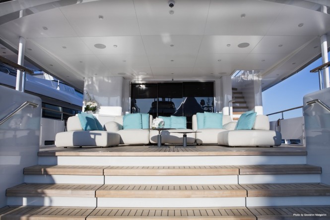 Luxury yacht NARVALO - Aft exterior deck