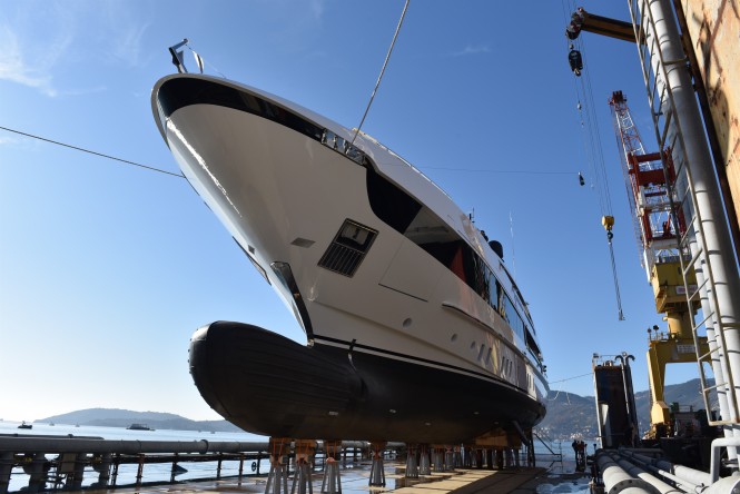 Sanlorenzo 52Steel SEVEN SINS launch 2