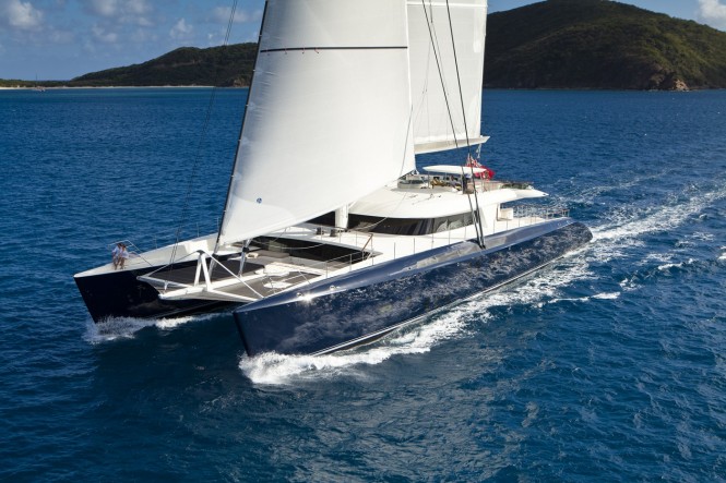 Award-winning catamaran HEMISPHERE by Pendennis Yachts Photo credit Jeff Brown. Photo credit: Jeff Brown