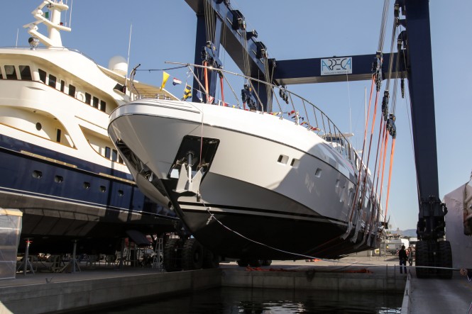  Mangusta 132.2 the launch photo credit Overmarine Group Archive: Emilio Bianchi