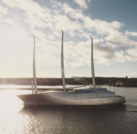 Sailing yacht A. Photo courtesy of Instagram/topyacht