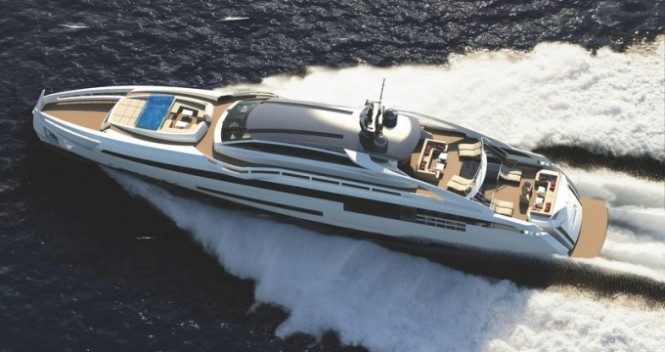 47m motor yacht AURORA by Rossinavi and Fulvio de Simoni - rendering