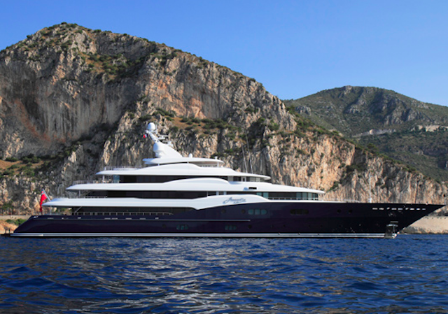 78m superyacht Amaryllis available for charter in the Caribbean and Bahamas this summer