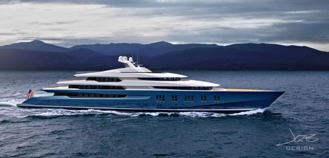90m hybrid superyacht concept by JQB