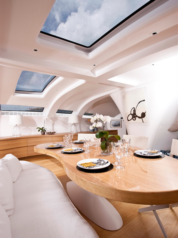 inside adastra yacht