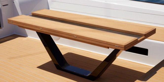 Detail aboard ALLSMOKE yacht - Image credit Southern Wind Shipyard