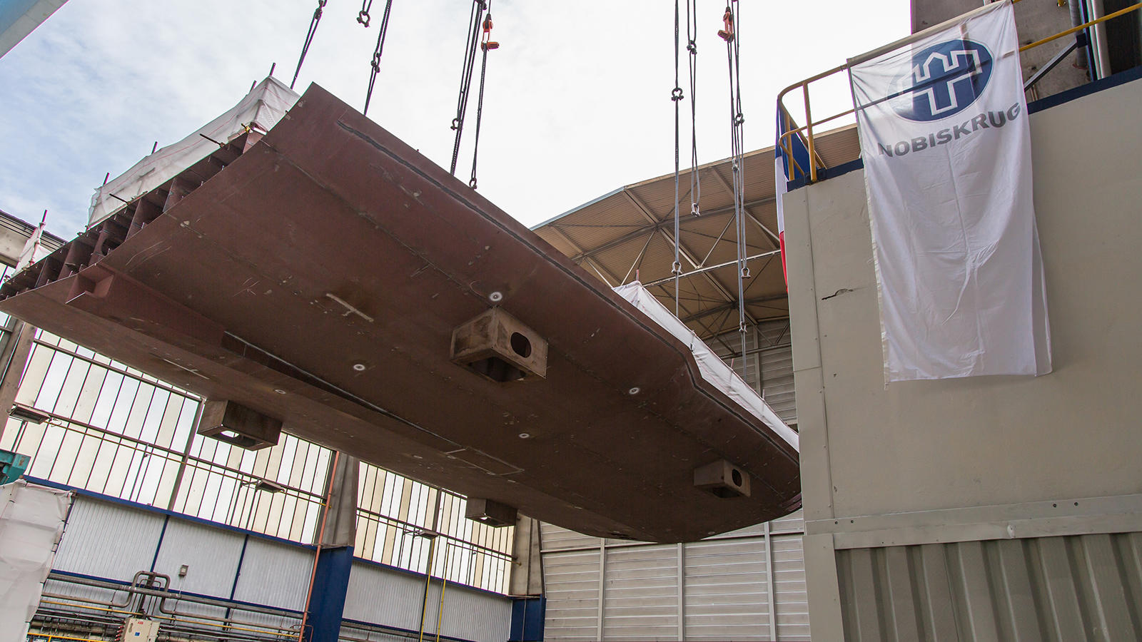 Keel laid on 80m superyacht project by Nobiskrug