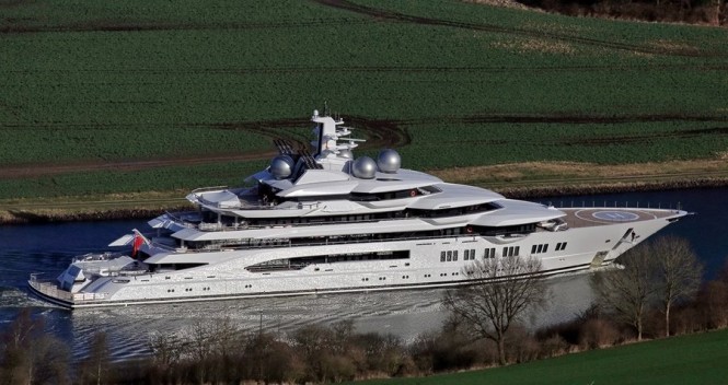 Lurssen delivers Project Mistral. Photo courtesy of Carl Groll/Lurssen Yachts