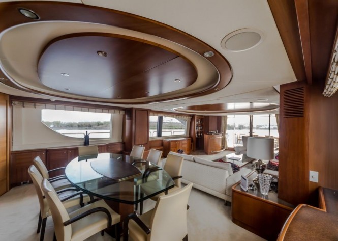 Luxury yacht ANTONIA II - Formal dining and salon