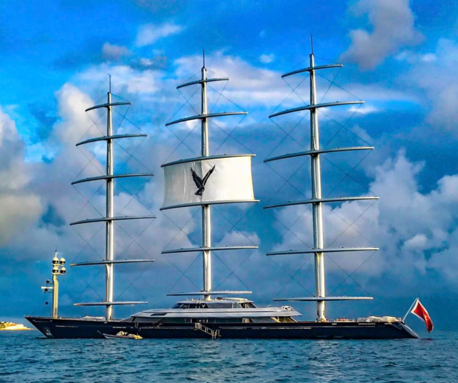 Maltese Falcon spotted in St Maarten photo by @spjeweler