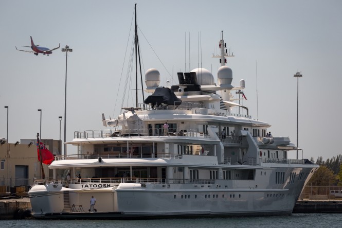 M/Y Tatoosh - Fort Lauderdale - Port Everglades. Photo courtesy of RON RAFFETY