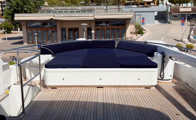 Sundeck sunpads aboard M/Y HARMONYA