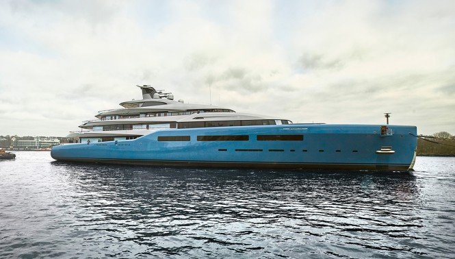 The 98 meter yacht AVIVA