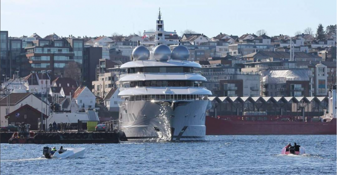 106m Luxury Yacht Amadea in Norway @Roy_Hansen