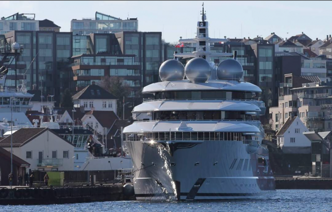 106m Mega Yacht Amadea in Norway @Roy_Hansen