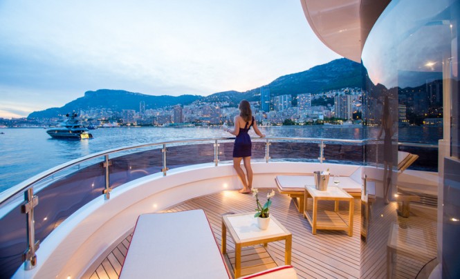 Aboard luxury charter yacht GATSBY