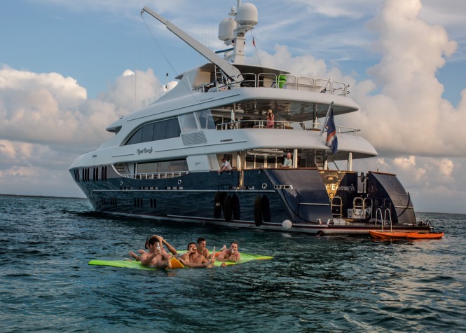 Endless fun with water toys aboard motor yacht NEVER ENOUGH