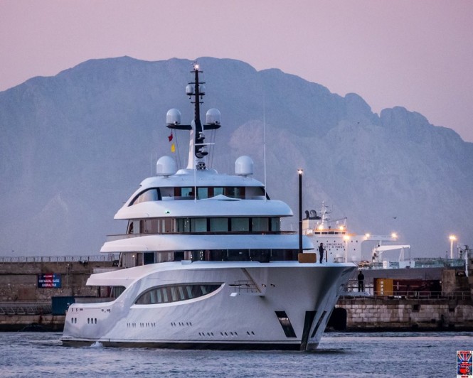 eadship superyacht FAITH 96m. Photo credit Superyachts Gibraltar