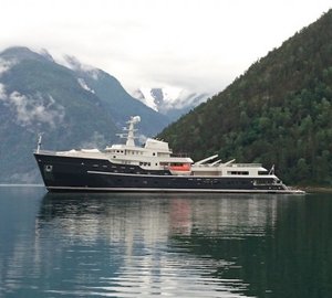 Drone Video of the Luxury Expedition Yacht LEGEND