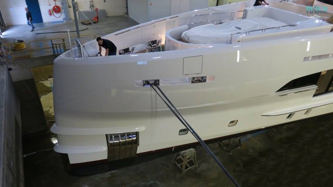 Launch of Project Nova by Heesen. Photo credit Dutch Yachting