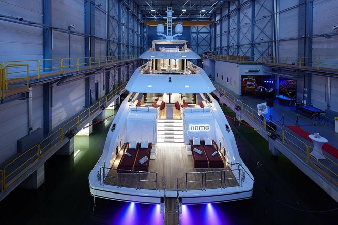 Launch of motor yacht HOME by Heesen. Photo credit Dick Holthuis