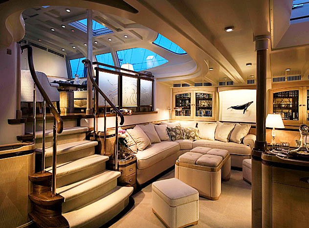 Luxury yacht ASOLARE - Split-level salon
