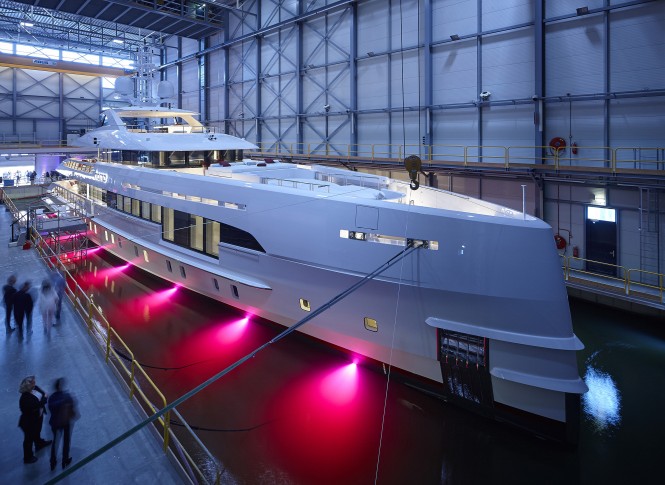 Heesen Yachts launched motor yacht Home. Photo credit Dick Holthuis