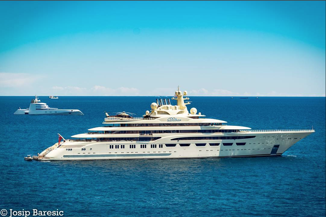 Mega Yacht Dilbar And Motor Yacht A In Monaco Photo Credit J B Photography Yacht Charter Superyacht News