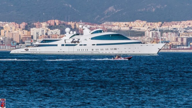 Megayacht Yas. Photo credit @superyachts_gibraltar