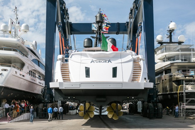Motor yacht Aurora launched by Rossinavi