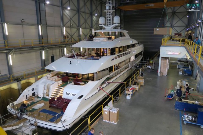 Project Nova -Heesen Yachts - named M/Y HOME. Photo credit Dutch Yachting