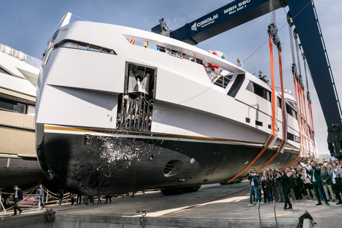 Rossi Navi Launches motor yacht Aurora