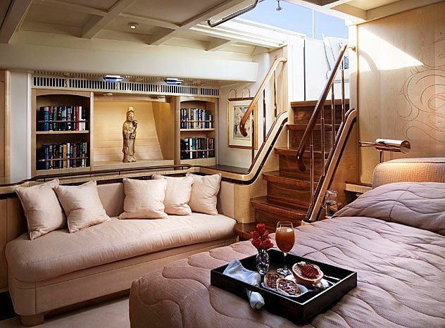 Superyacht ASOLARE - Master suite leading out onto second cockpit