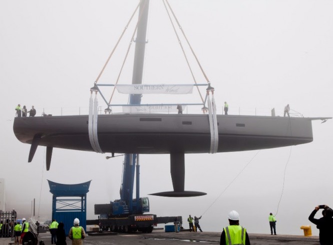 The launch of SW96 - SORCERESS at the Southern Wind shipyard