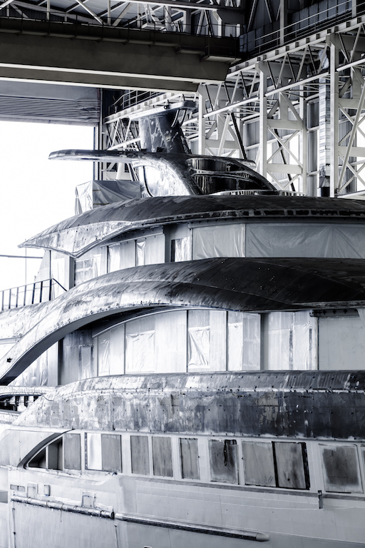 Turquoise Yachts - 77m superyacht project. Photo credit Guillaume Plisson