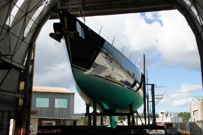 43M Superyacht Bella Ragazza Ready For Roll-out From Shed A Oceania Marine Shipyards