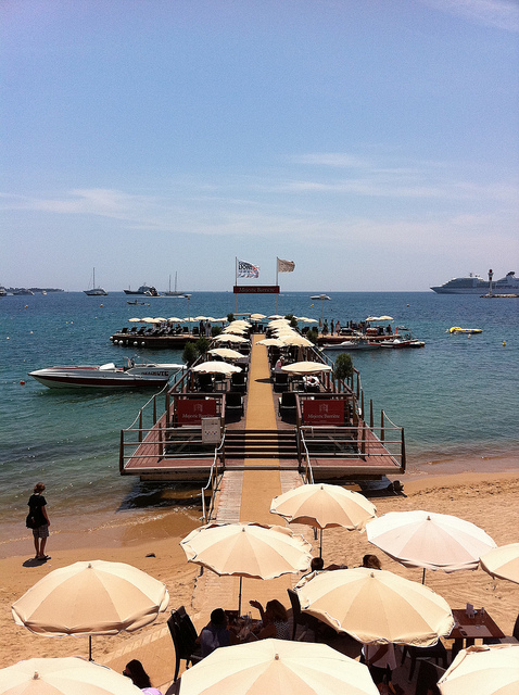 A pop-up meeting space at Cannes Lions. Photo credit: Digitas Photos