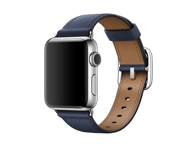 Apple Watch Hermès - 38mm Bleu Agate Epsom Leather Single Tour