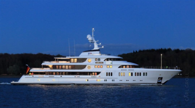 Superyacht Aurora. Photo by @carl_groll