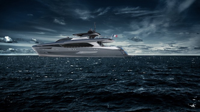 Couach 3700 Sport - rendering - exterior profile