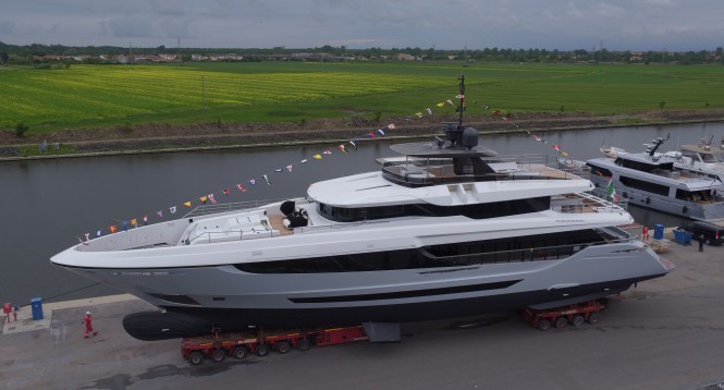 Hull #2 Mangusta Oceano 42 launched in Italy 