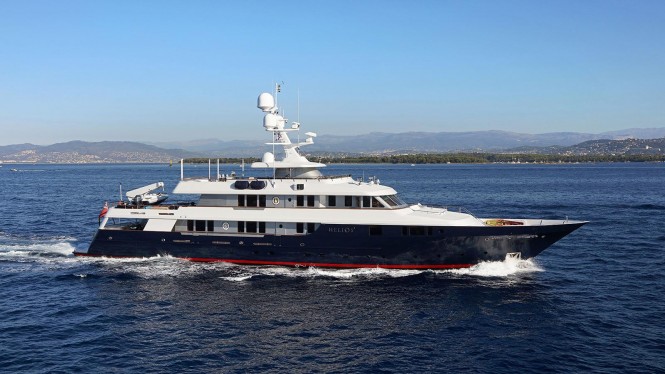 Luxury yacht HELIOS 2. Photo credit: Palmer Johnson