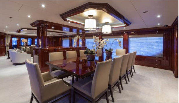 Luxury yacht THREE FORKS - Formal dining