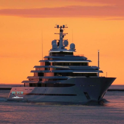 Oceanco Jubilee coming back from her sea trials. Photo by Dutch Yachting