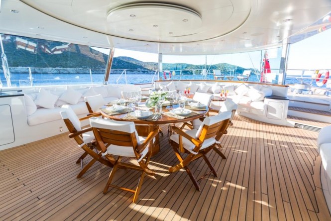 SY Q - Aft deck - Photo by Quin Bisset