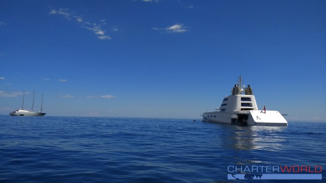 SY and MY A in Monaco - Photo credit NicolasBenazeth-CharterWorld