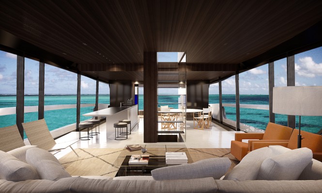 Sanlorenzo SX88 living