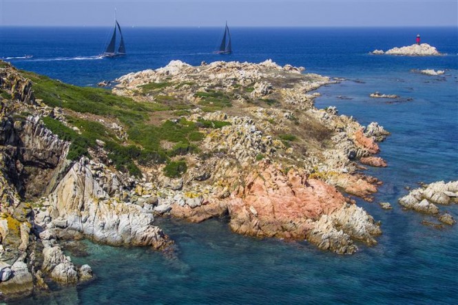Scenic Costa Smeralda in the fabulous Italian yacht charter destination of Sardinia. Photo by Rolex Carlo Borlenghi